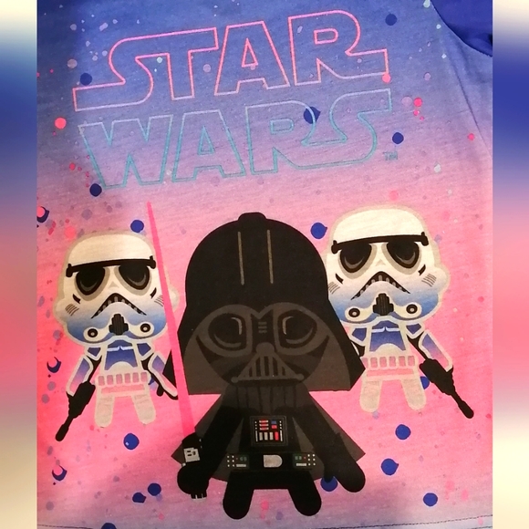 🔥SALE🔥 Star Wars Darth Vader Girl's Pajama Set NWT Sz XS (4/5) - Picture 3 of 9